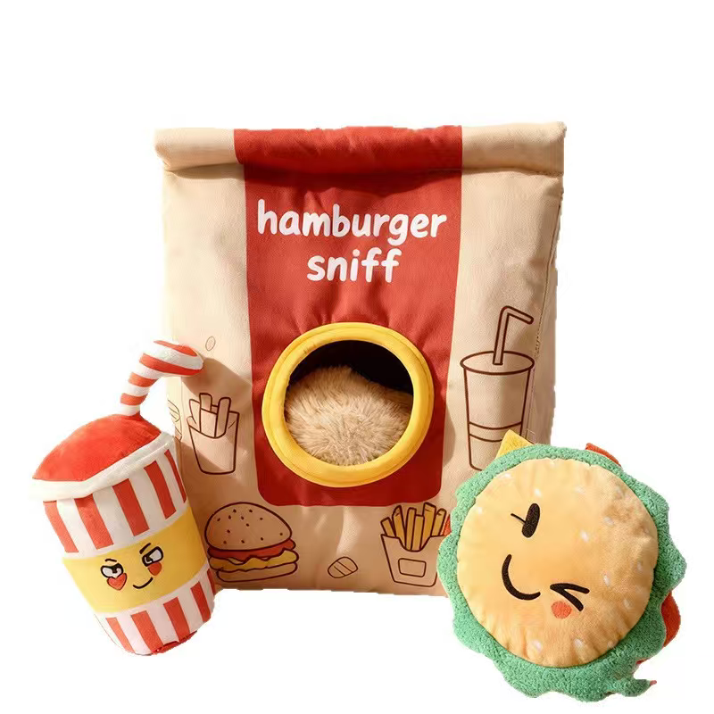 dog snuffle digging toy squeaky foraging toy for boredom relief & mental stimulation