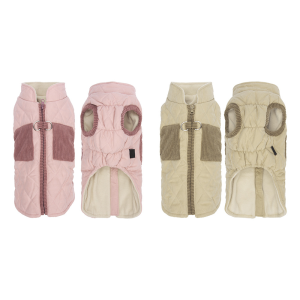 Custom Quilted Diamond Dog Coat - Plus Size Warm Fleece Lined Quick - On Leashable Dog Jacket (OEM/ODM)